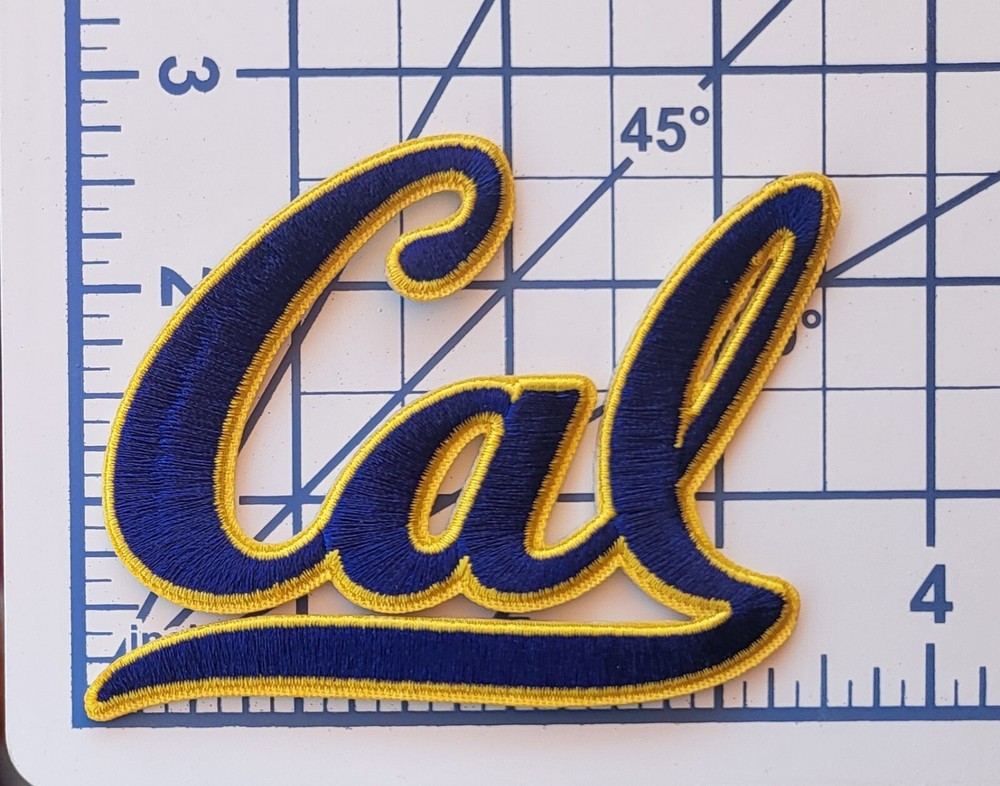 U of CA Berkeley Bears 3.5&Prime; Iron On Embroidered Patch ~USA Seller~FREE MAILING!