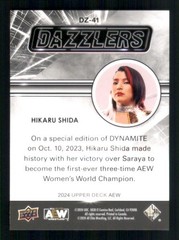 2024 Upper Deck AEW Dazzlers Green #DZ-41 Hikaru Shida 11872