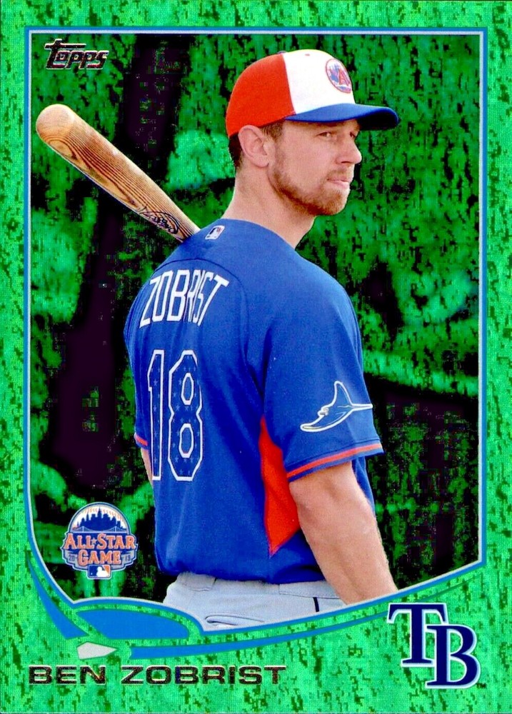 2013 Topps Update Ben Zobrist Emerald #US-148 – Tampa Bay Rays