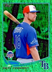 2013 Topps Update Ben Zobrist Emerald #US-148 – Tampa Bay Rays