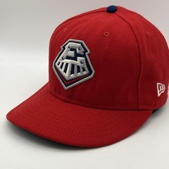 New Era 59Fifty Round Rock Express Hat Cap 7 1/2 Red MiLB Texas Rangers AAA