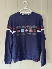 English Premier League West Ham United 125-Year Commemorative Crewneck – Sz L