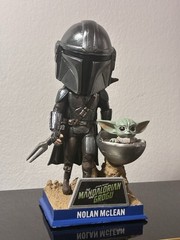 New York Mets Nolan McLean Star Wars Mandalorian Grogu Bobblehead