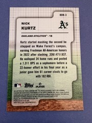 2024 Bowman Draft Nick Kurtz #BDN-3 Draft Night