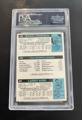 Reprint Rookie Card Larry Bird Magic Johnson Julius Erving Triple Auto Signed AU