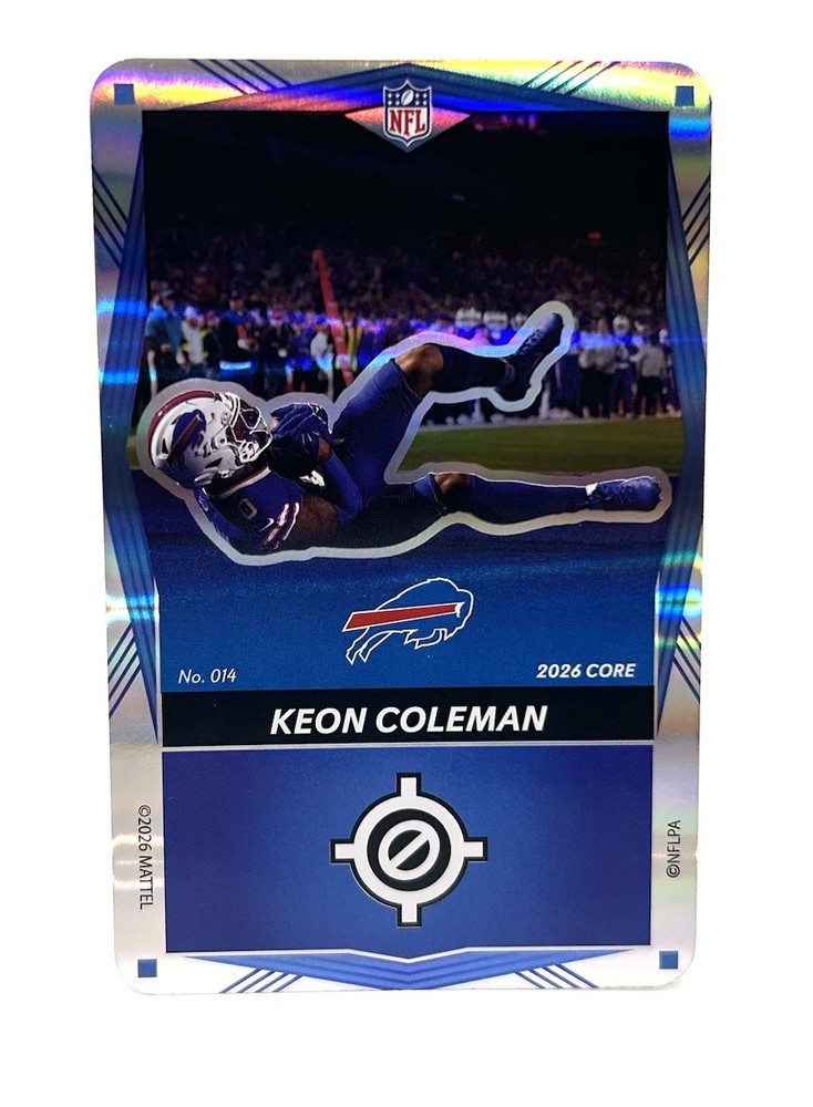 Keon Coleman #014 Bills 2026 NFL Uno Elite Core Foil Blue