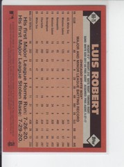 2021 Topps Series 1 Luis Robert 1986 Green Parallel White Sox 86b-75
