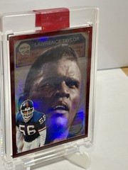 Lawrence Taylor Custom novelty art Handmade New York Giants Patch CARD
