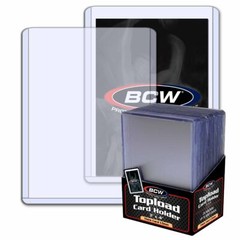 (250 Count) BCW Thick 59pt Toploader Card Holders For Thicker Cards Topload