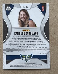 KATIE LOU SAMUELSON 2020 Panini Prizm WNBA Ice Prizm #57 Rookie RC STORM