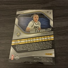 2025 Panini Prizm WNBA – Hailey Van Lith #2 White Seismic Prizm (RC)
