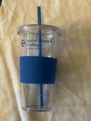 NEW Saint Mary&rsquo;s College Notre Dame Indiana 60”x30” Beach Towel & Straw Tumbler