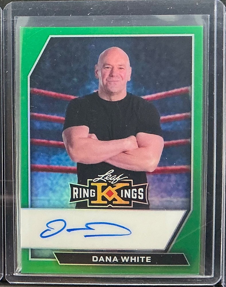2026 Leaf Ring Kings Dana White Auto Autograph Base Prismatic Green #d 2/3