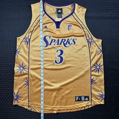 Vintage 2008 Adidas WNBA Los Angeles Sparks Candace Parker Jersey Sz Large RARE