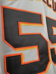 Vintage Tim Lincecum 2010 San Francisco Giants World Series Grey gray throwback
