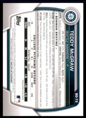 2023 Bowman Teddy McGraw 1st Bowman Seattle Mariners #BD-73 4 Card Lot