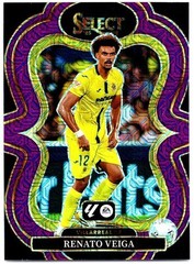 2025-26 Panini Select La Liga #137 Renato Veiga Purple Mojo