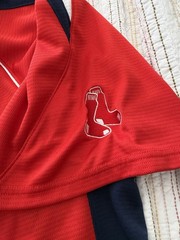 Boston Red Sox Jersey 2XLarge 2009 Short Sleeves Red with blue and white