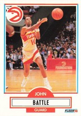 1990 Fleer #1 John Battle Atlanta Hawks