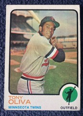 Nothing but: Tony Oliva, topps baseball cards. 1973 & 75, M-EX condition.