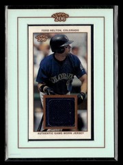 2002 Topps 206 Todd Helton Framed Game Used Jersey Relic #TR-THE UX1842