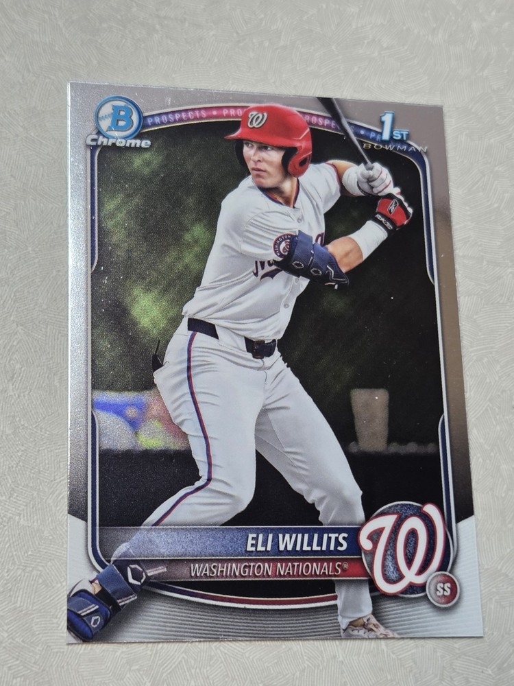 2026 Bowman Chrome Draft Eli Willits # BDC-1 Nationals
