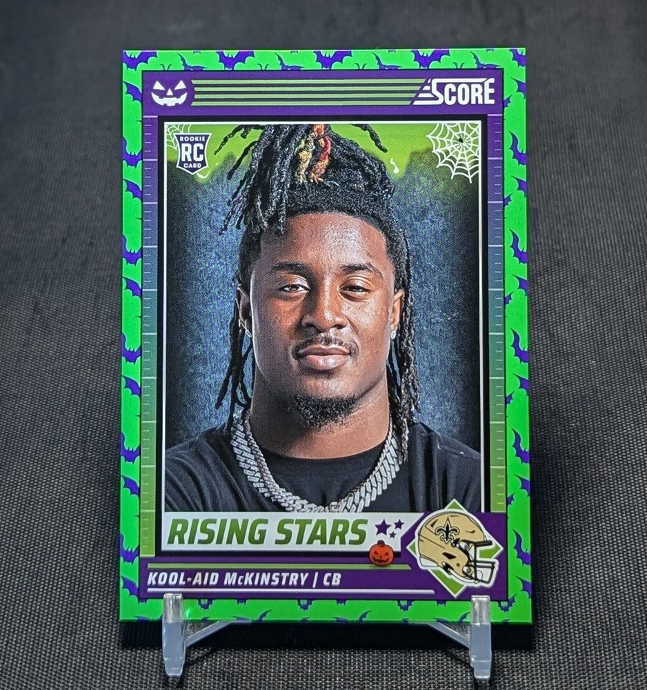 Kool-Aid Mckinstry Green Bats Rookie RC 2024 Score A Treat Card #33 Saints