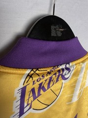 ProStandard Los Angeles Lakers Satin Jacket Mens Small Purple Square Lining NBA