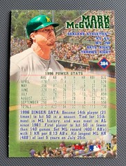 MARK McGWIRE – 1997 Stadium Club Slugger #384 **MINT** FREE SHIP & RETURN!