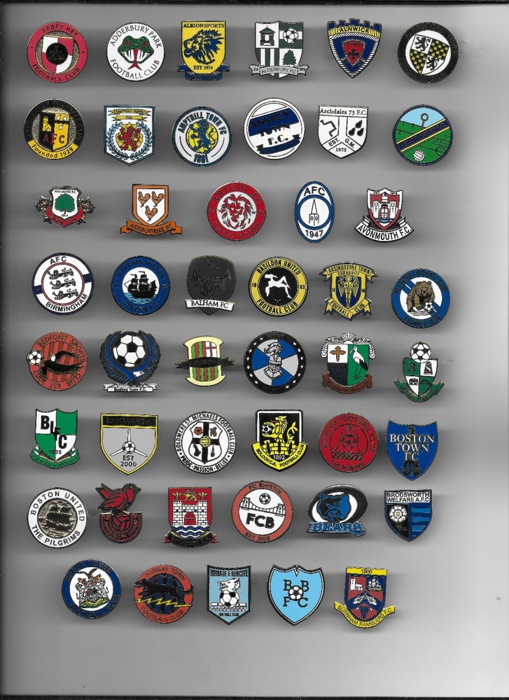 NON LEAGUE FOOTBALL CLUBS ENAMEL LAPEL BADGES LIST C