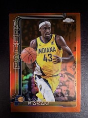 2025-26 Topps Chrome – Pascal Siakam #1 True Orange Refractor /25 – LUCKY 7