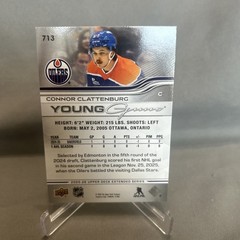 2025-26 Upper Deck- Young Guns Connor Clattenburg #713 (RC) Edmonton Oilers