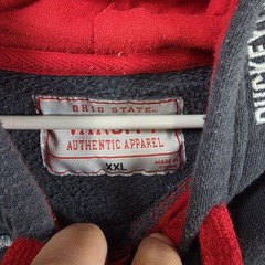 Varsity Apparel Ohio State Buckeyes Hoodie Men&rsquo;s XXL Red Gray Sweatshirt NCAA
