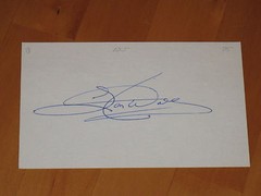 Stan Wall signed 1970s Los Angeles Dodgers MLB Vintage Index Card JSA