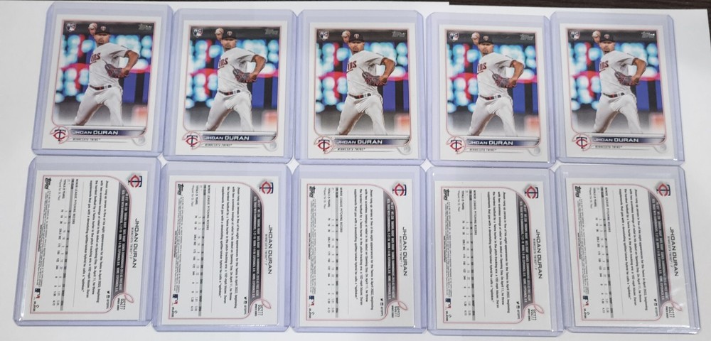 2022 Topps Update JHOAN DURAN RC #US277 (10) ROOKIE Cards Minnesota Twins