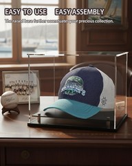 Clear hat Display case for Baseball,Acrylic Cap Holder Stand for Baseball, Fo…