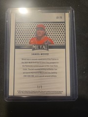 2024 Leaf Metal James Wood 1/1 #LB-76 Washington Nationals