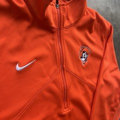 Oklahoma State Team Issued Size L Drifit Nike Quarter Zip Never Worn