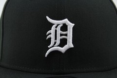 NEW ERA 9FIFTY BASIC SNAPBACK HAT CAP MLB DETROIT TIGERS BLACK/WHITE ADULT MENS