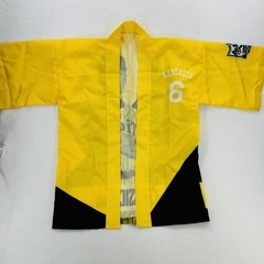 Hanshin Tigers Jacket Mens Happi Yellow Japan NPB Baseball Kanemoto 6 Kimono