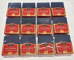 Liquidation Lot of 300 Cardboard Gold 3&Prime;x4&Prime; Standard Toploader Clear 25 Ct X 12