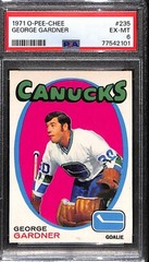 197172 OPEECHEE 235 GEORGE GARDNER PSA 6 EXMT VANCOUVER CANUCKS SC702 G2U