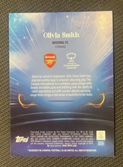 Olivia Smith 2025-26 Topps Chrome UEFA Women&rsquo;s Poetic Precision Green /99 Rookie