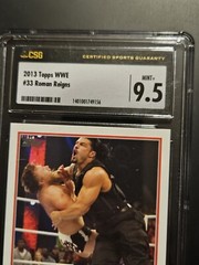 2013 Topps WWE Roman Reigns Rookie Card RC CSG 9.5 Wrestling