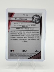 2024 Bowman&rsquo;s Best – Top Prospects Chase Burns #TP-28 Wave Refractor (RC)
