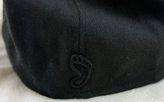 New Era 59FIFTY UNC Tar Heels Blackout Fitted Hat 7 1/4 Tonal Foot Logo