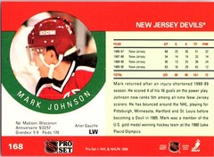 1990-91 Pro Set #168 Mark Johnson