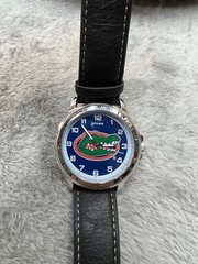 Florida Gators Watch Classic Sports Mens Black Leather Sparo NCAA Official Merch