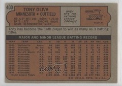 1972 Topps Tony Oliva #400 HOF 0nr3