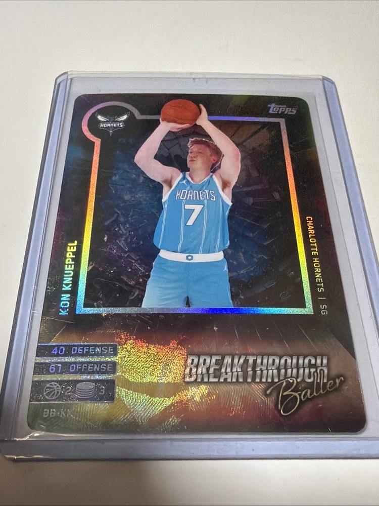 2025 Topps Kon Knueppel RC Breakthrough Ballers Holo Foil Rookie Card MINT